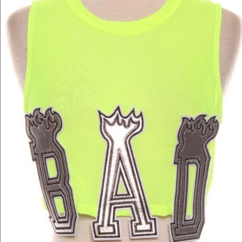 BAD Neon Crop Top